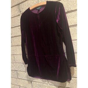 Ralph Lauren Velvet Top Sz S